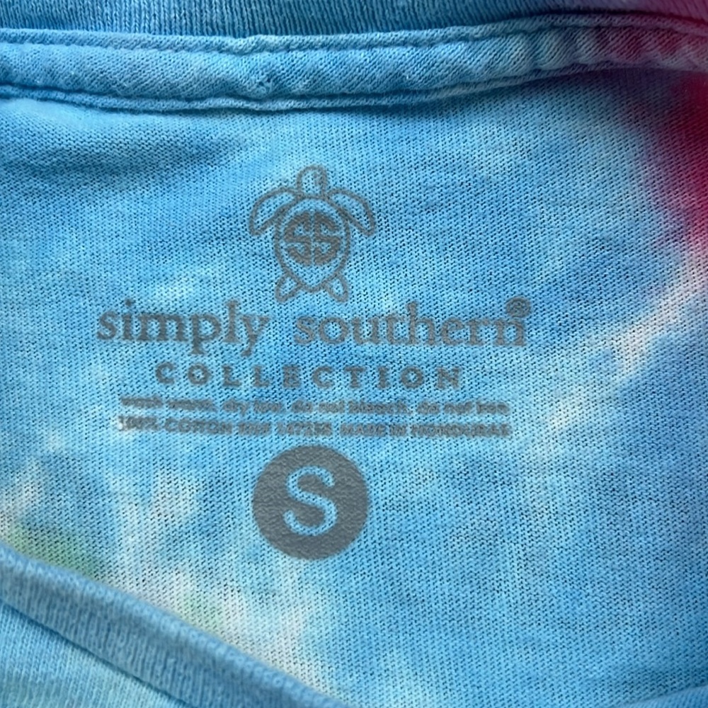 Simply Southern “Mud Hair Don’t Care” Tie Dye Jeep T-Shirt, Women’s Small EUC - Picture 4 of 6